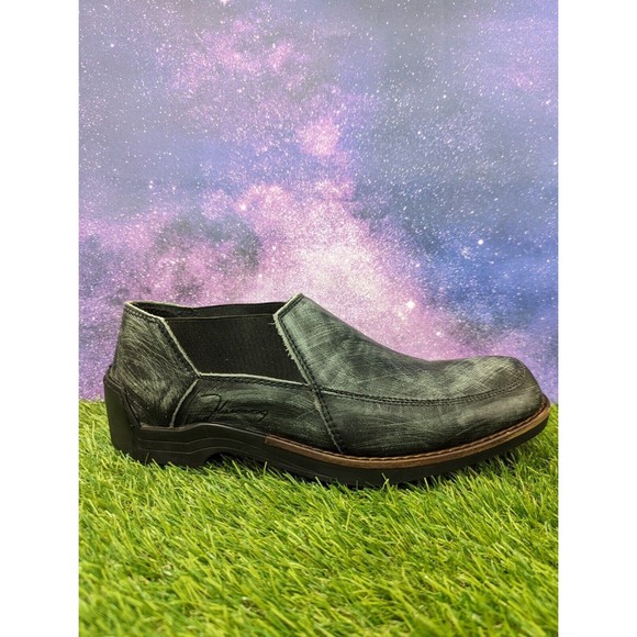 John Fluevog Other - John Fluevog Black Rocker Penny Slip Loafers Tough Love Sucks Men's Shoes Size 9